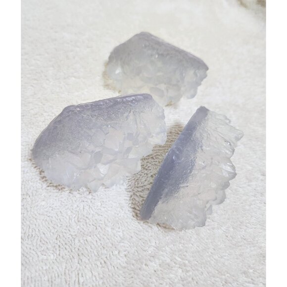 Lavender Essential Oil Gemstone Soap Set: Handmade Glycerin Bars - Picture 5 of 10